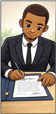 Contract tekenen