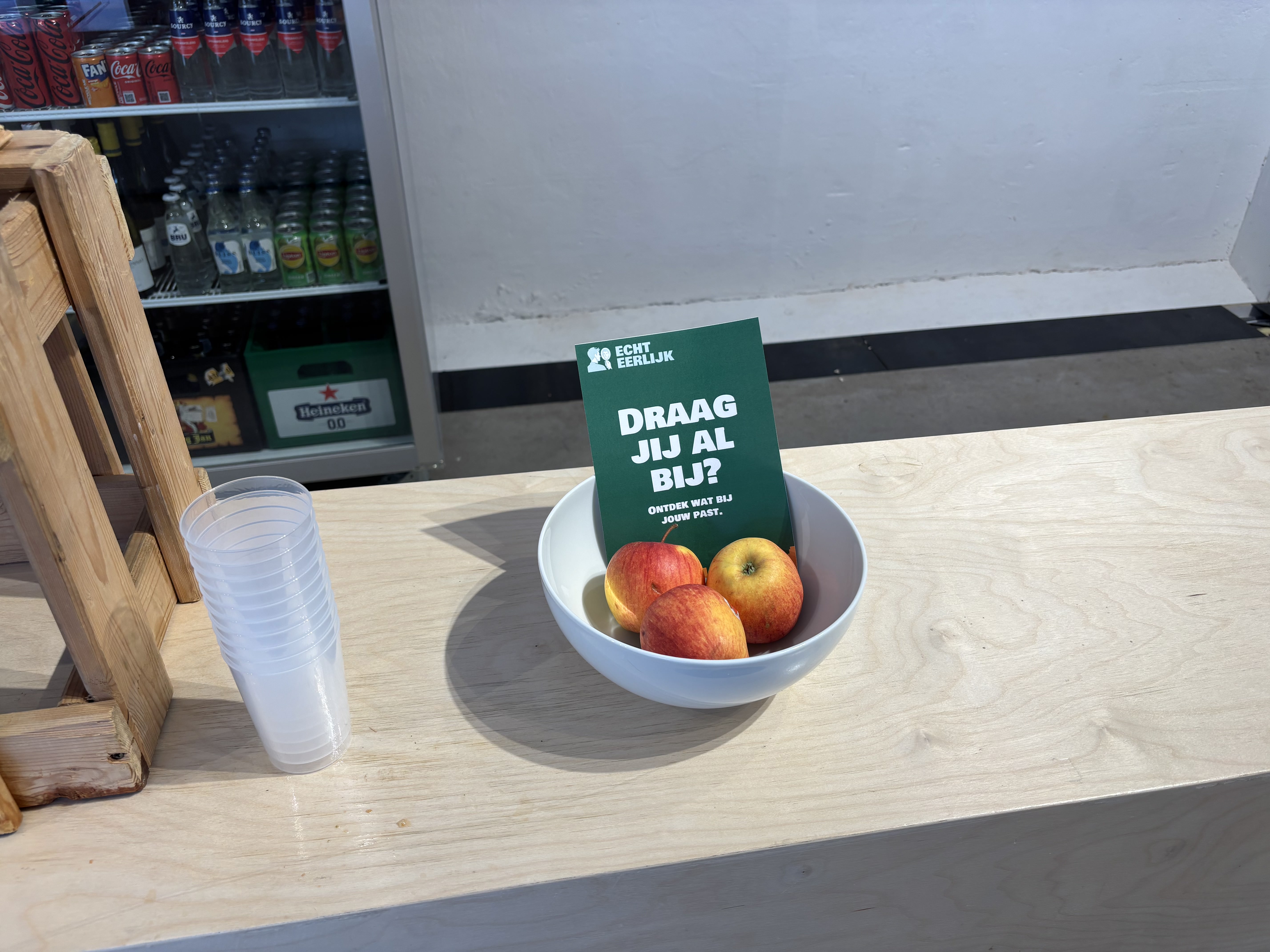 Flyer op de stand